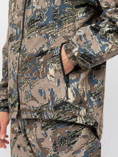 Изображение товара Костюм для охоты и рыбалки Huntsman Никс Люкс -5°C Alova Windblock Лабиринт (р-р 56-58/170-176)