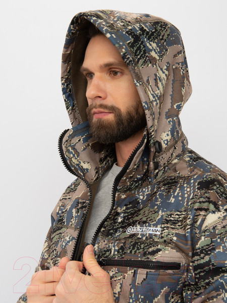 Изображение товара Костюм для охоты и рыбалки Huntsman Никс Люкс -5°C Alova Windblock Лабиринт (р-р 56-58/170-176)