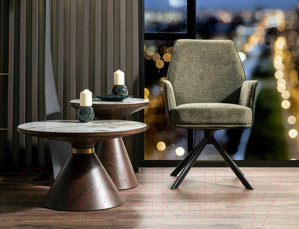 Изображение товара Журнальный столик Signal Napa B (белый/коричневый)