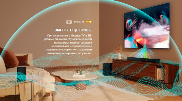 Изображение товара Звуковая панель (саундбар) Hisense HS5100