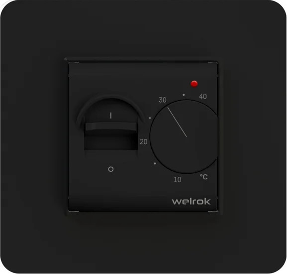 Изображение товара Терморегулятор для теплого пола Welrok Mex bk (черный)