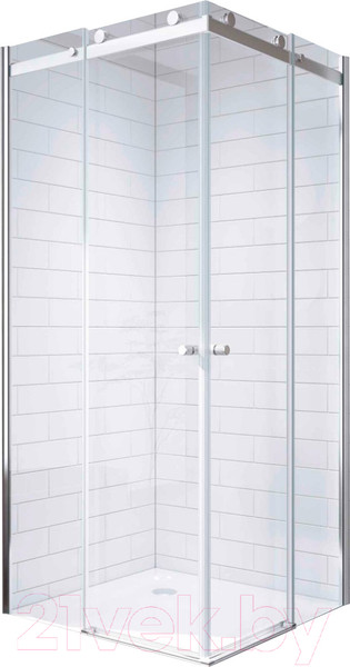 Изображение товара Душевой уголок Adema Слайд Виеркант 90 (хром/прозрачное стекло)