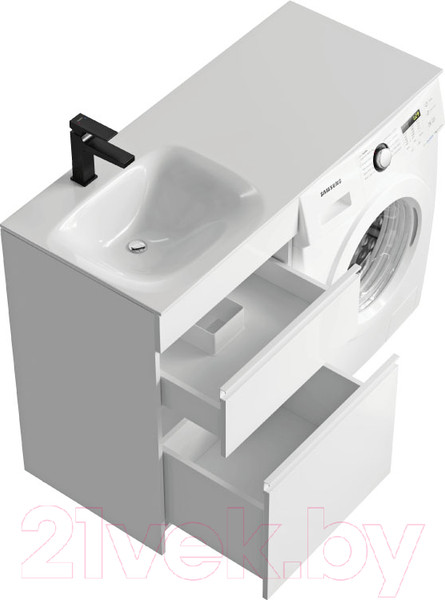 Изображение товара Тумба с умывальником Aqwella Duet L / DU01052N
