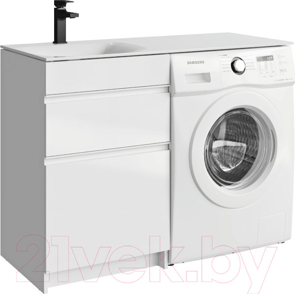 Изображение товара Тумба с умывальником Aqwella Duet L / DU01052N