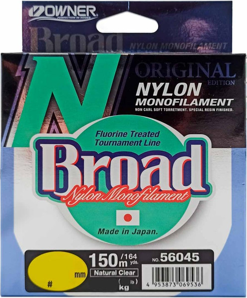 Изображение товара Леска монофильная Owner Broad 150м 0.16мм 2.7кг / 56045-016