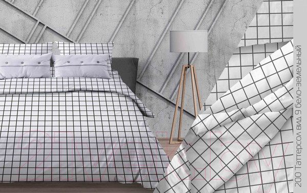 Изображение товара Комплект постельного белья Бояртекс №200 Таттерсол Вид 9 2сп (бязь, б/з)