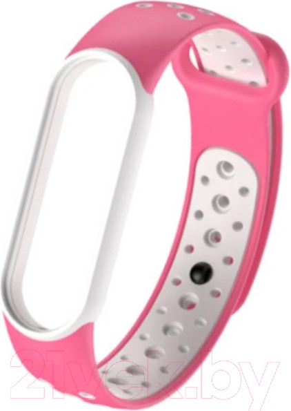 Изображение товара Ремешок для фитнес-трекера Case Nike для Mi Band 3/4 (розовый/белый)