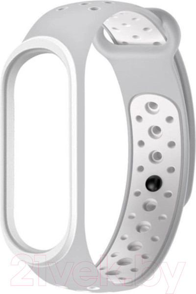 Изображение товара Ремешок для фитнес-трекера Case Nike для Mi Band 3/4 (серый/белый)