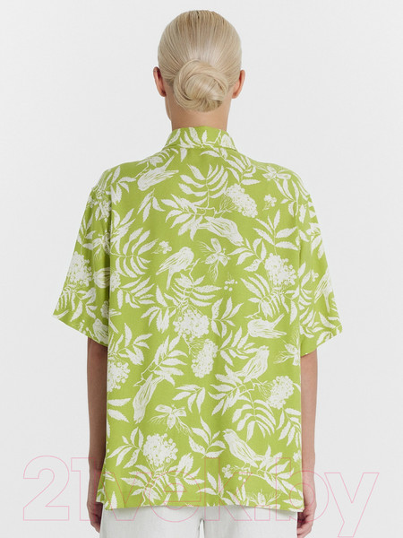 Изображение товара Рубашка Mark Formelle 112855/1 (р.170-84-90, птицы на цитроне)