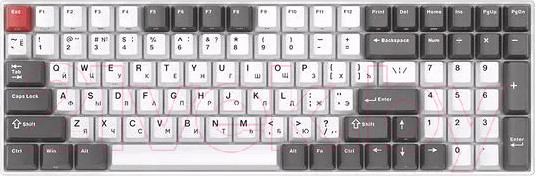 Изображение товара Клавиатура Royal Kludge RK100 (серый/красный/белый, Brown Switch)
