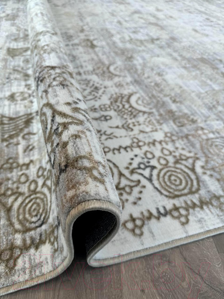Изображение товара Ковер Radjab Carpet Бьянка Прямоугольник D008A / 8067RK-B (2.4x4, Cream Shirink/Vizon Fdy)