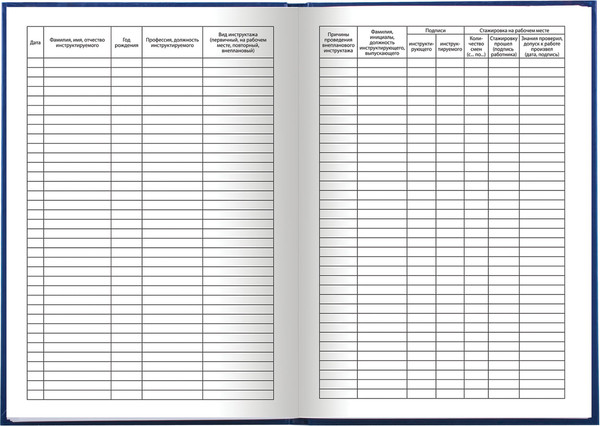 Изображение товара Журнал учета Brauberg Регистрация инструктажа на рабочем месте / 130188 (96л)