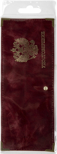Изображение товара Обложка для удостоверения Brauberg Герб / 238200 (бордовый)