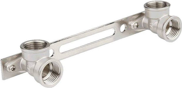 Изображение товара Планка монтажная с водорозетками Aqualink 1/2"вн x1/2"вн - 2 / СС04510