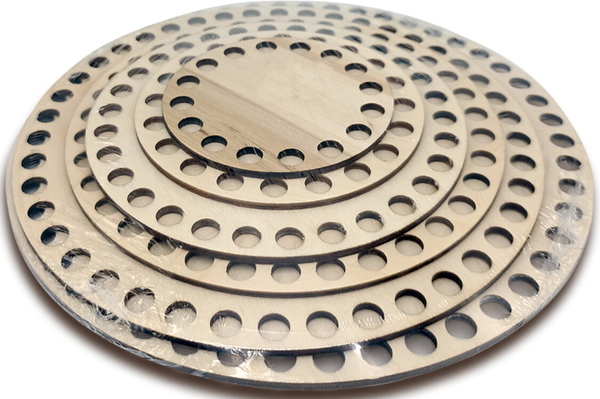 Изображение товара Набор заготовок для творчества Brauberg Hobby. Донышки для вязания / 665321 (6шт)