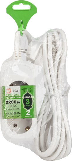 Изображение товара Удлинитель ЭРА Greenline UDL-10-230-E / Б0064947
