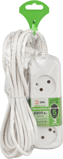 Изображение товара Удлинитель ЭРА Greenline UDL-10-350 / Б0065073