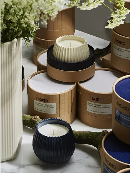 Изображение товара Свеча Tkano Edge Musk, Rose & Cedarwood TK23-ARO0020 (бежевый)