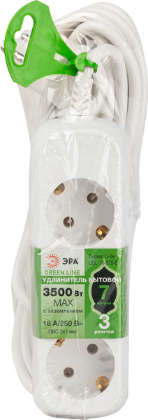 Изображение товара Удлинитель ЭРА Greenline UDL-16-370-E / Б0065059