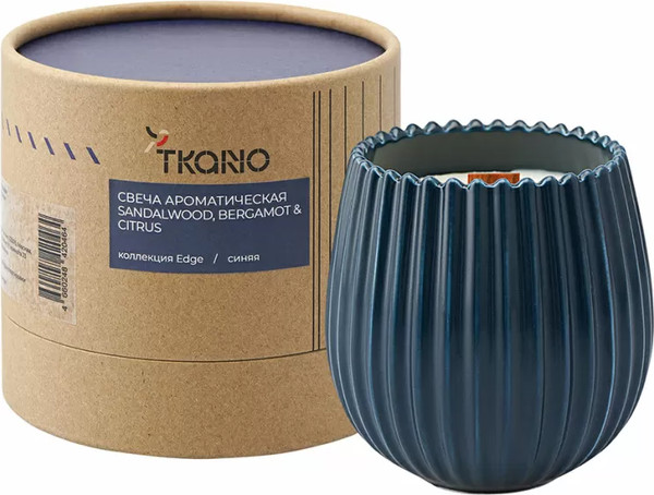 Изображение товара Свеча Tkano Edge Sandalwood Bergamot & Citrus TK23-ARO0040 (синий)