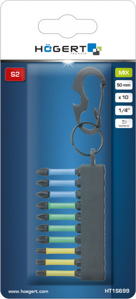 Изображение товара Набор бит Hoegert HT1S699 (10шт)