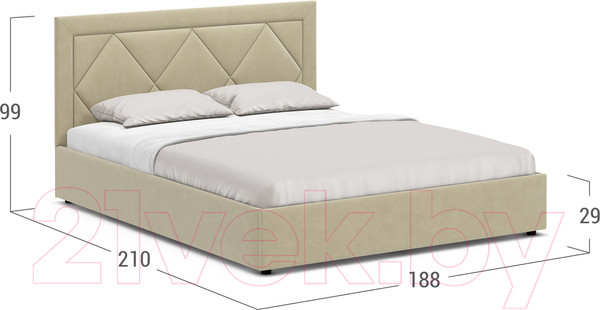 Изображение товара Двуспальная кровать Moon Family 1252 / MF010919