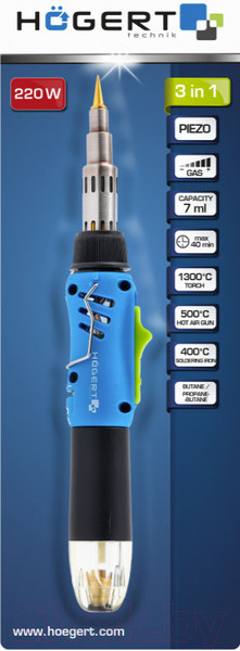 Изображение товара Паяльник газовый Hoegert HT2C401