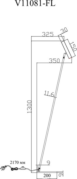 Изображение товара Торшер Moderli Harmo / V11081-FL