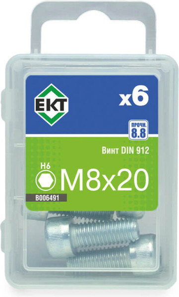 Изображение товара Винт ЕКТ 8х20 DIN 912 / B006491 (6шт)
