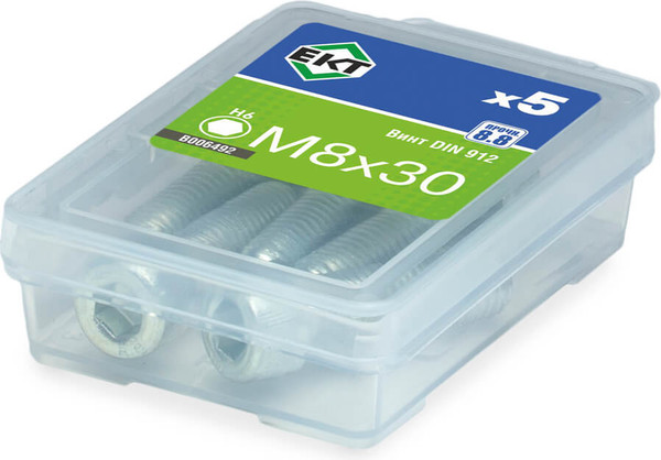 Изображение товара Винт ЕКТ 8х30 DIN 912 / B006492 (5шт)