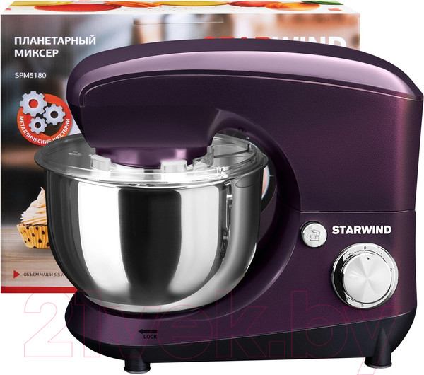Изображение товара Миксер стационарный StarWind SPM5180 (ежевичный)