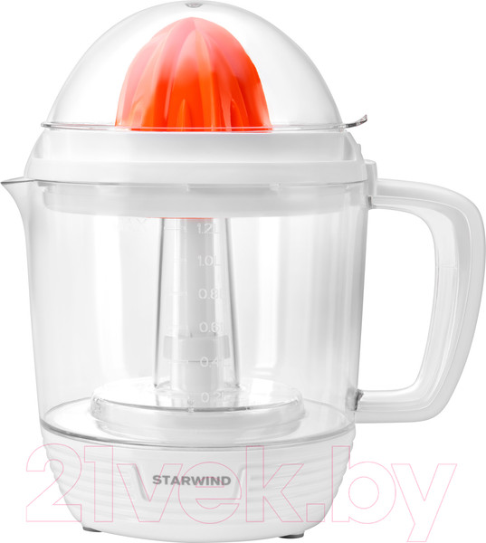 Изображение товара Соковыжималка электрическая StarWind SJ 1241 (белый/прозрачный)