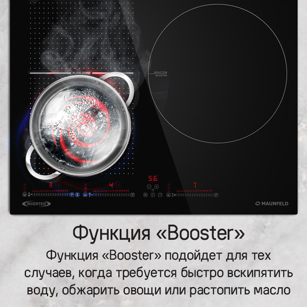Изображение товара Индукционная варочная панель Maunfeld CVI593SFBK Inverter