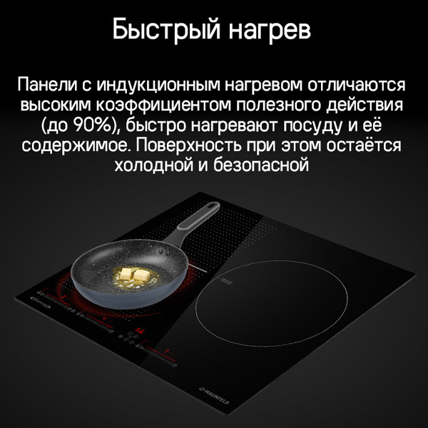 Изображение товара Индукционная варочная панель Maunfeld CVI593SFBK Inverter
