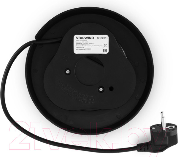 Изображение товара Электрочайник StarWind SKS2051 (черный)