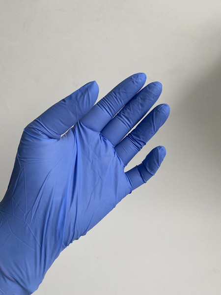 Изображение товара Перчатки одноразовые Foxy Gloves Нитриловые нестерильные неопудренные (М, 100шт, голубой)