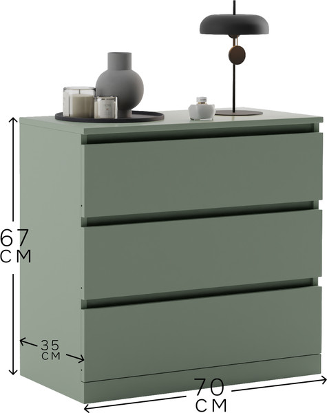 Изображение товара Комод Dipriz Марм Д.20052.1 (зеленый самшит)