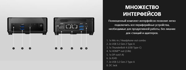 Изображение товара Неттоп MSI Cubi 5 12M-068BRU (936-B0A811-068)