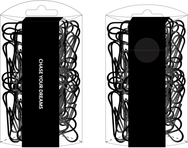 Изображение товара Скрепки Miniso Black & White Series 7083