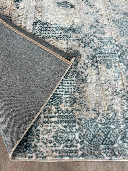 Изображение товара Ковер Radjab Carpet Бьянка Прямоугольник D057A / 7652RK-B (1.2x1.8, Cream Shirink/Blue Fdy)
