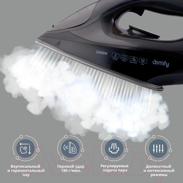 Изображение товара Утюг Domfy DSB-EI603 (черный)