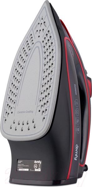 Изображение товара Утюг Domfy DSC-EI606 (черный/красный)