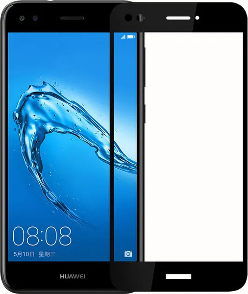 Защитное стекло для телефона Case Full Screen для Huawei P9 Lite Mini/Nova 2 (черный/глянец) — фото 3