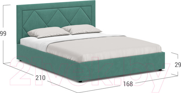 Изображение товара Двуспальная кровать Moon Family 1255 / MF010878