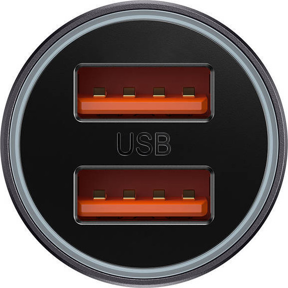 Изображение товара Адаптер питания автомобильный Baseus CGJM000013 (темно-серый)