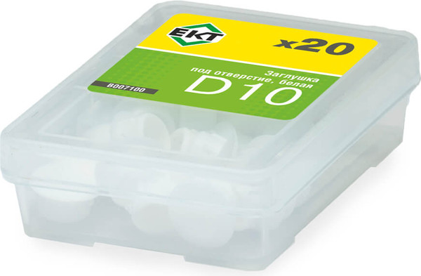 Изображение товара Заглушка декоративная ЕКТ Под отверстие D10 / B007100 (20шт)