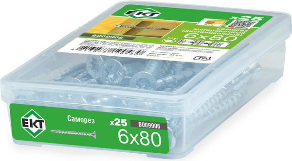 Изображение товара Саморез ЕКТ 6.0x80 / B009906 (25шт)