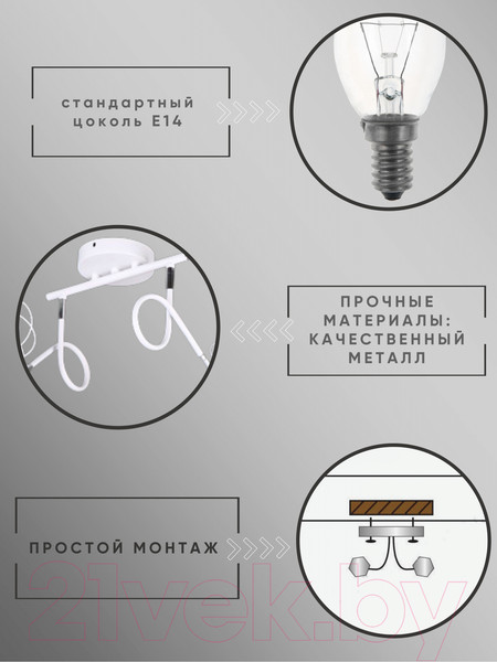 Изображение товара Спот Aitin-Pro НПБ 02-2х60-102 / K237/2 (белый)