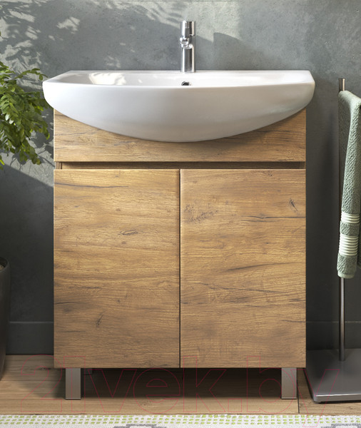 Изображение товара Тумба под умывальник Vigo Wing 700-2-0 (дуб золотой)