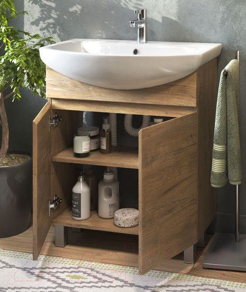 Изображение товара Тумба под умывальник Vigo Wing 700-2-0 (дуб золотой)